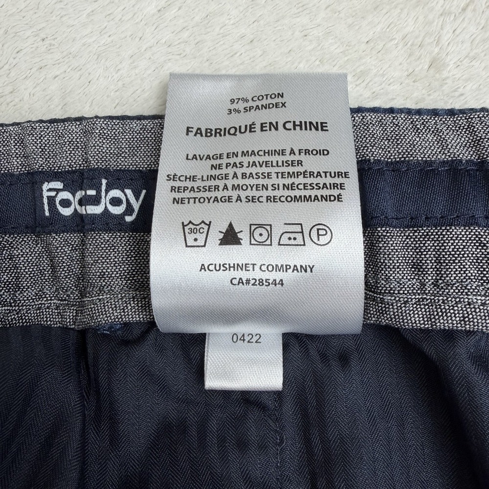 FootJoy x Todd Snyder Seersucker Golf Shorts Men's XL Stretch Designer Blue Camo - Picture 11 of 16